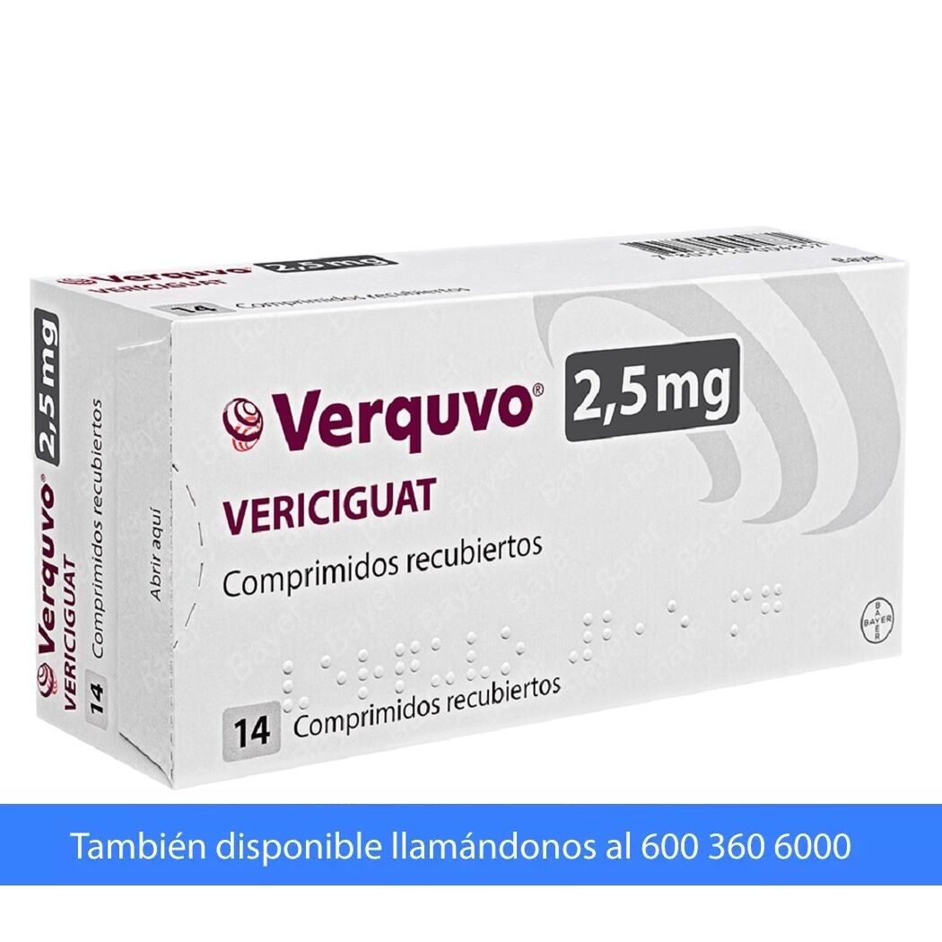 Verquvo Vericiguat 2.5mg 14 Comprimidos Recubiertos