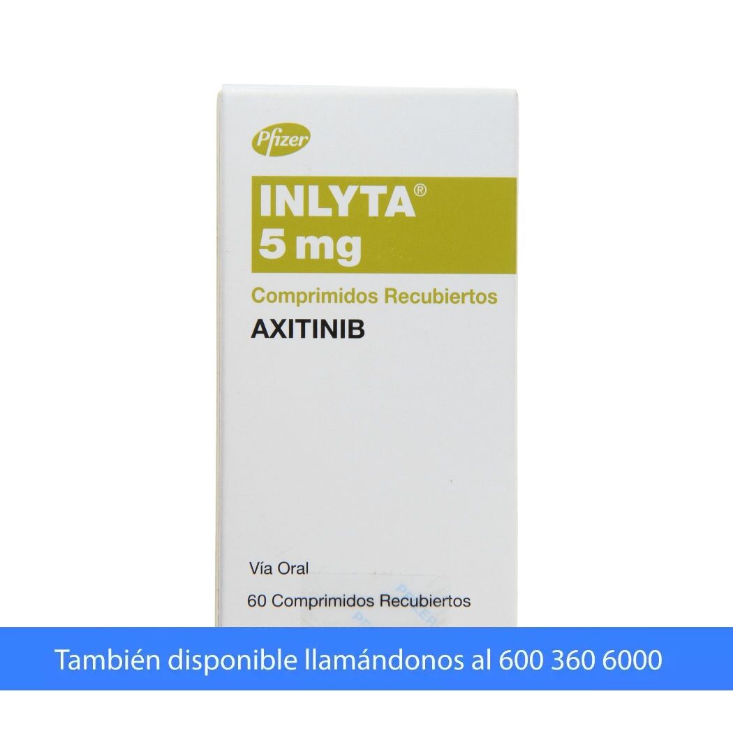 Inlyta Axitinib 5mg 60 Comprimidos