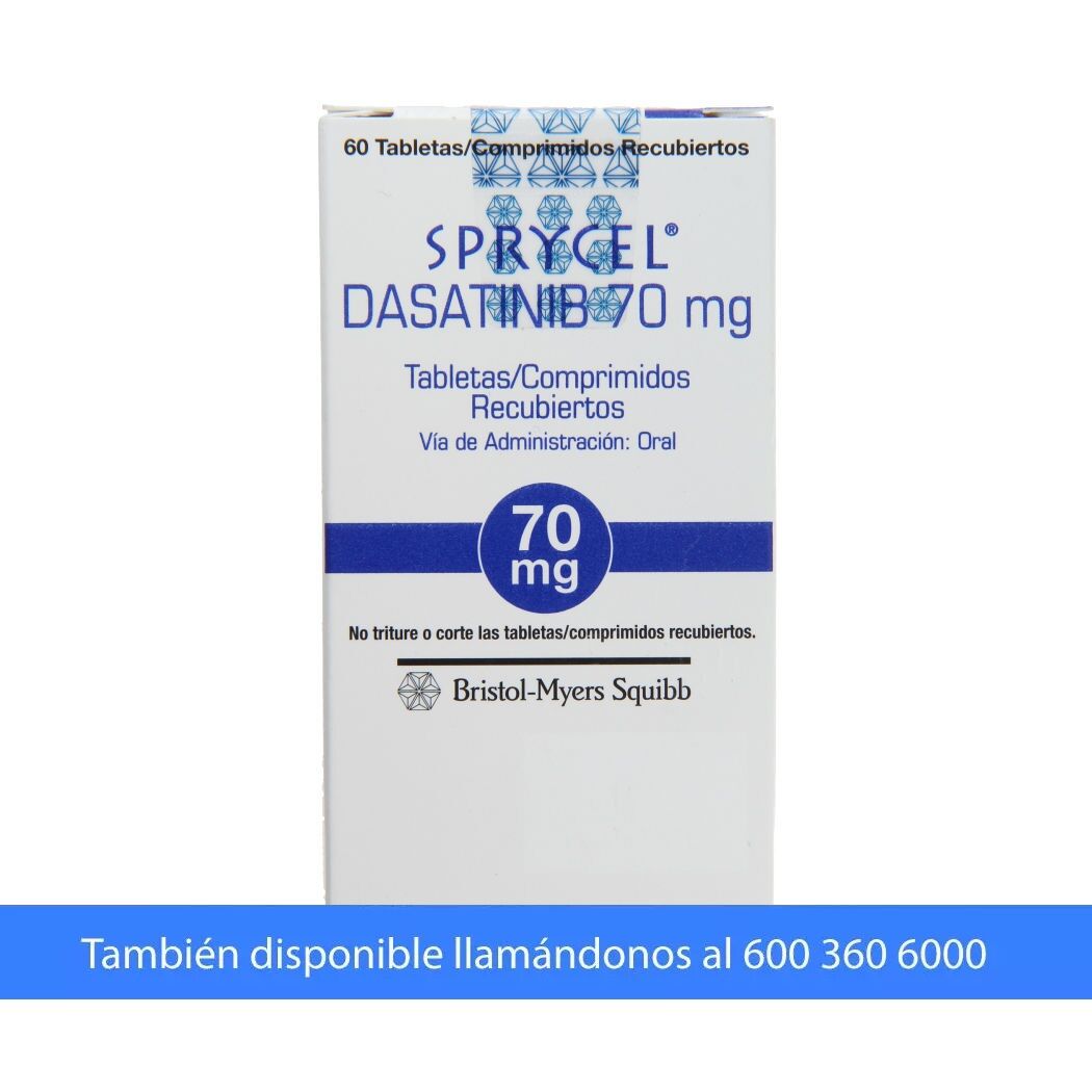 Sprycel Dasatinib 70mg 60 Comprimidos Recubiertos