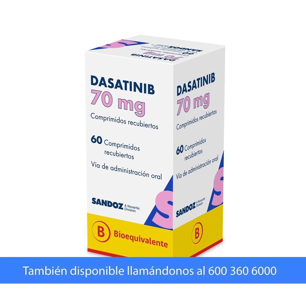 Dasatinib (B) 70mg 60 Comprimidos Recubiertos
