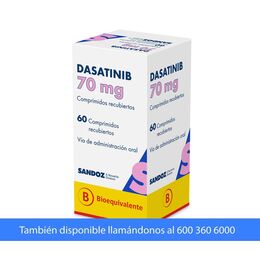 Dasatinib (B) 70mg 60 Comprimidos Recubiertos