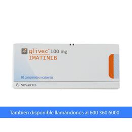 Glivec (R) Imatinib 100mg 60 Comprimidos Recubiertos