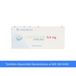 Certican Everolimus 0.75mg 60 Comprimidos