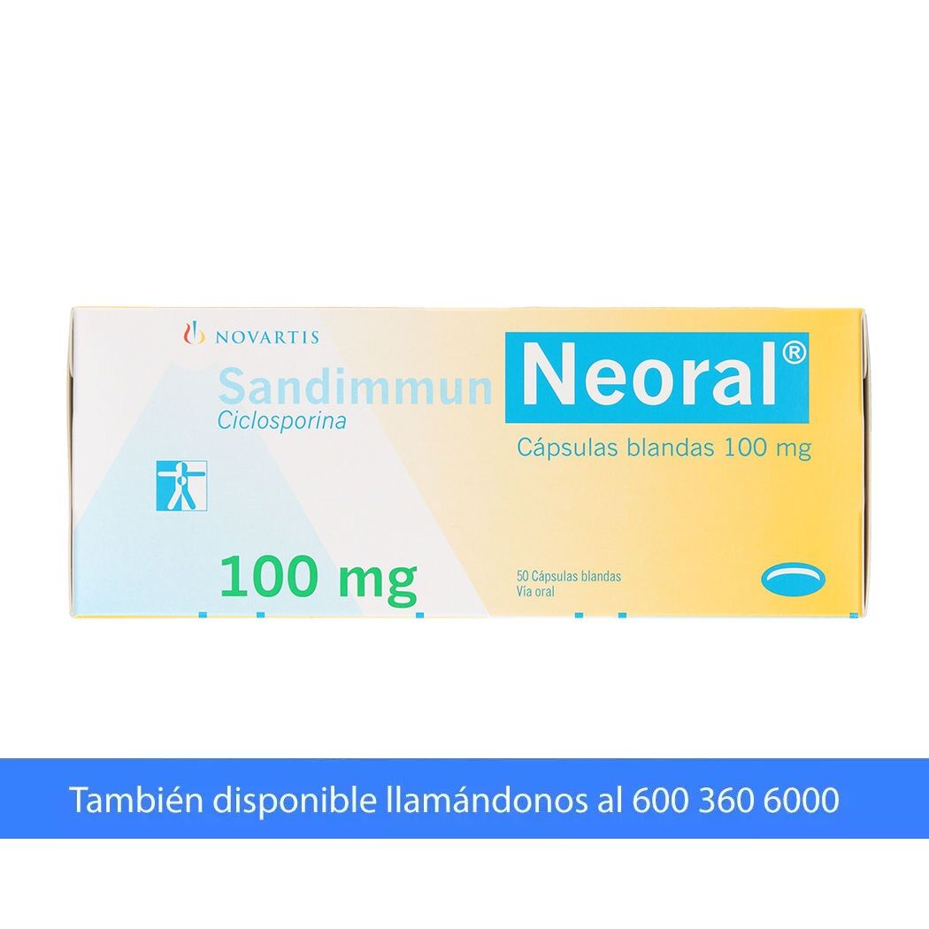 Sandimmun Neoral Ciclosporina 100mg/ml Jarabe 50ml