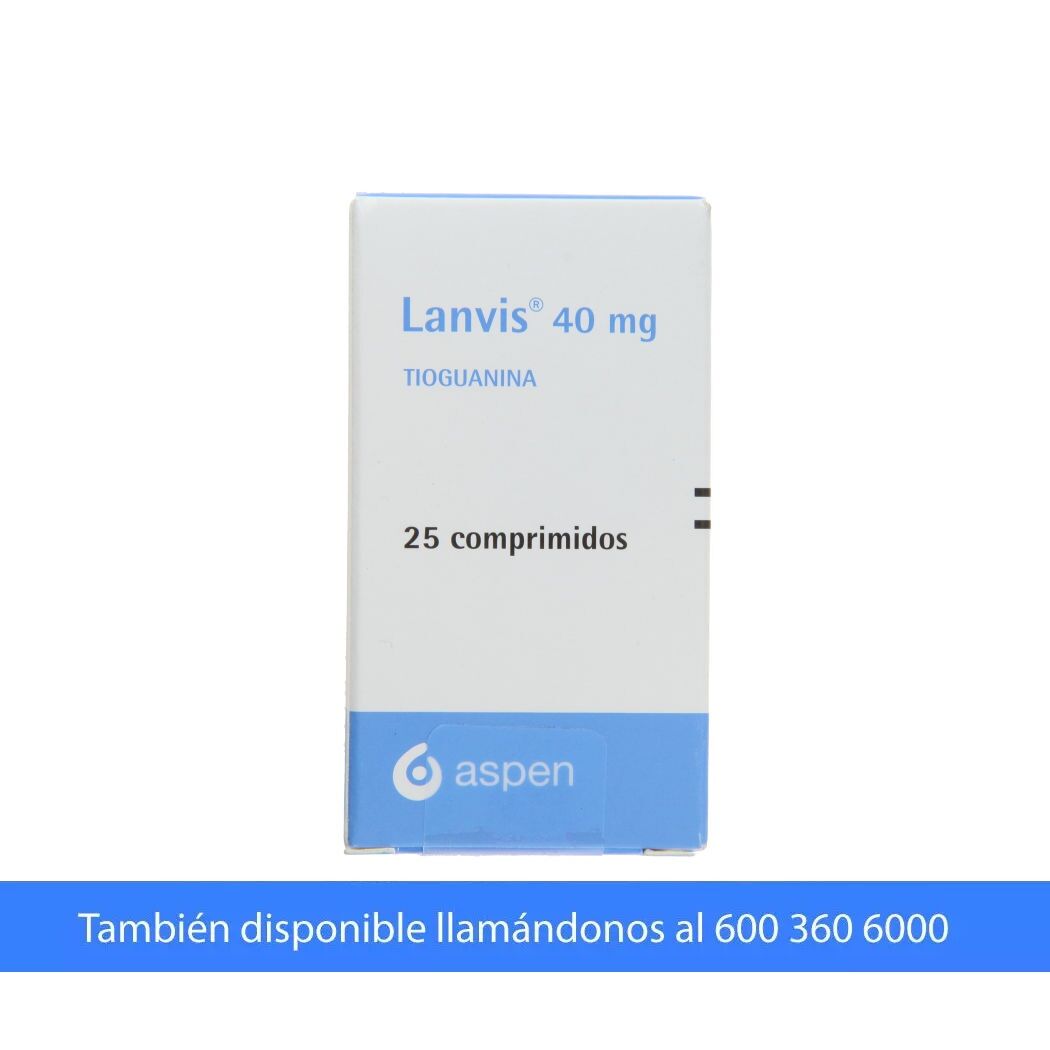 Lanvis Tioguanina 40mg 25 Comprimidos