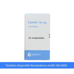 Lanvis Tioguanina 40mg 25 Comprimidos