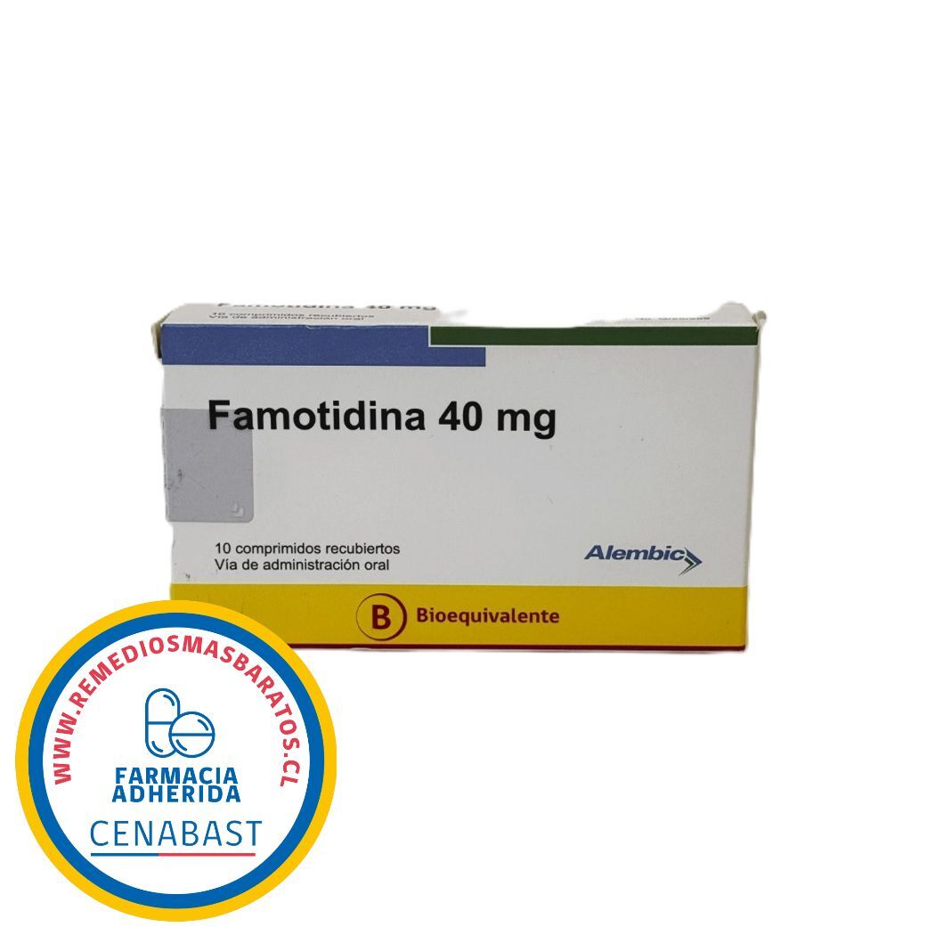 Famotidina (B) 40mg 10 Comprimidos - Cenabast