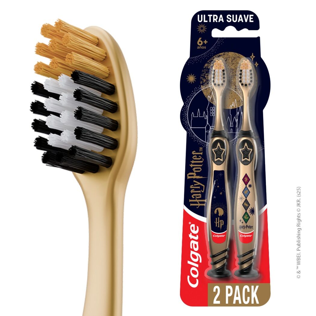 Cepillo de Dientes Colgate Harry Potter Ultra Suave 2 Unidades