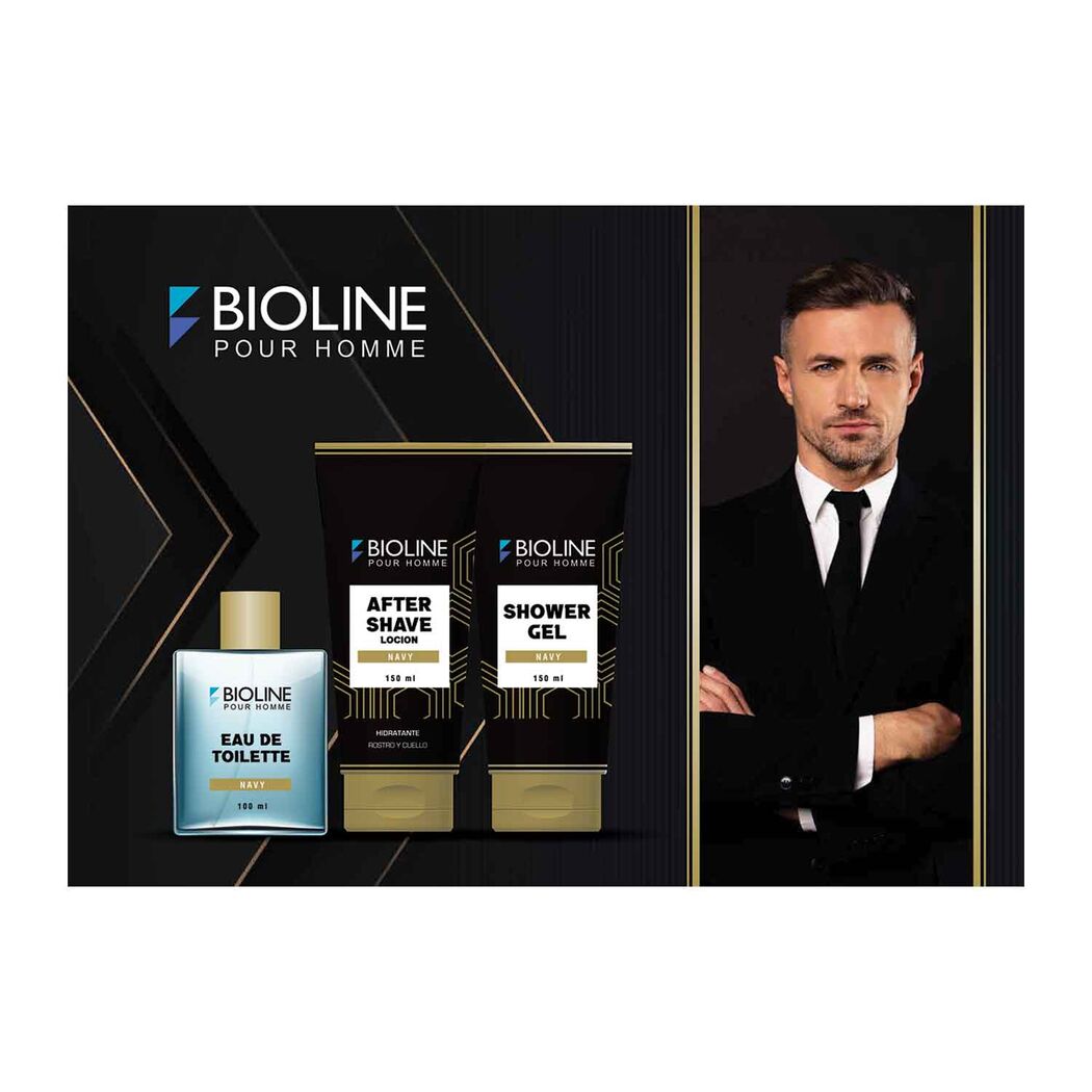 Estuche Bioline EDT + Shower Gel + After Shave Lotion