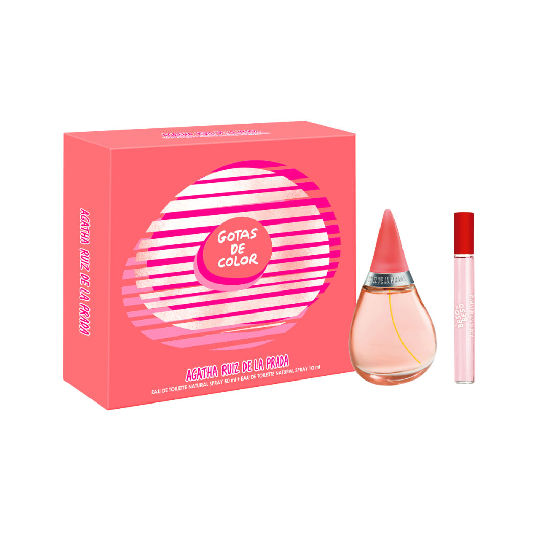 Estuche Perfume Gotas de Color EDT 50 ml + De beso en beso EDT 10 ml