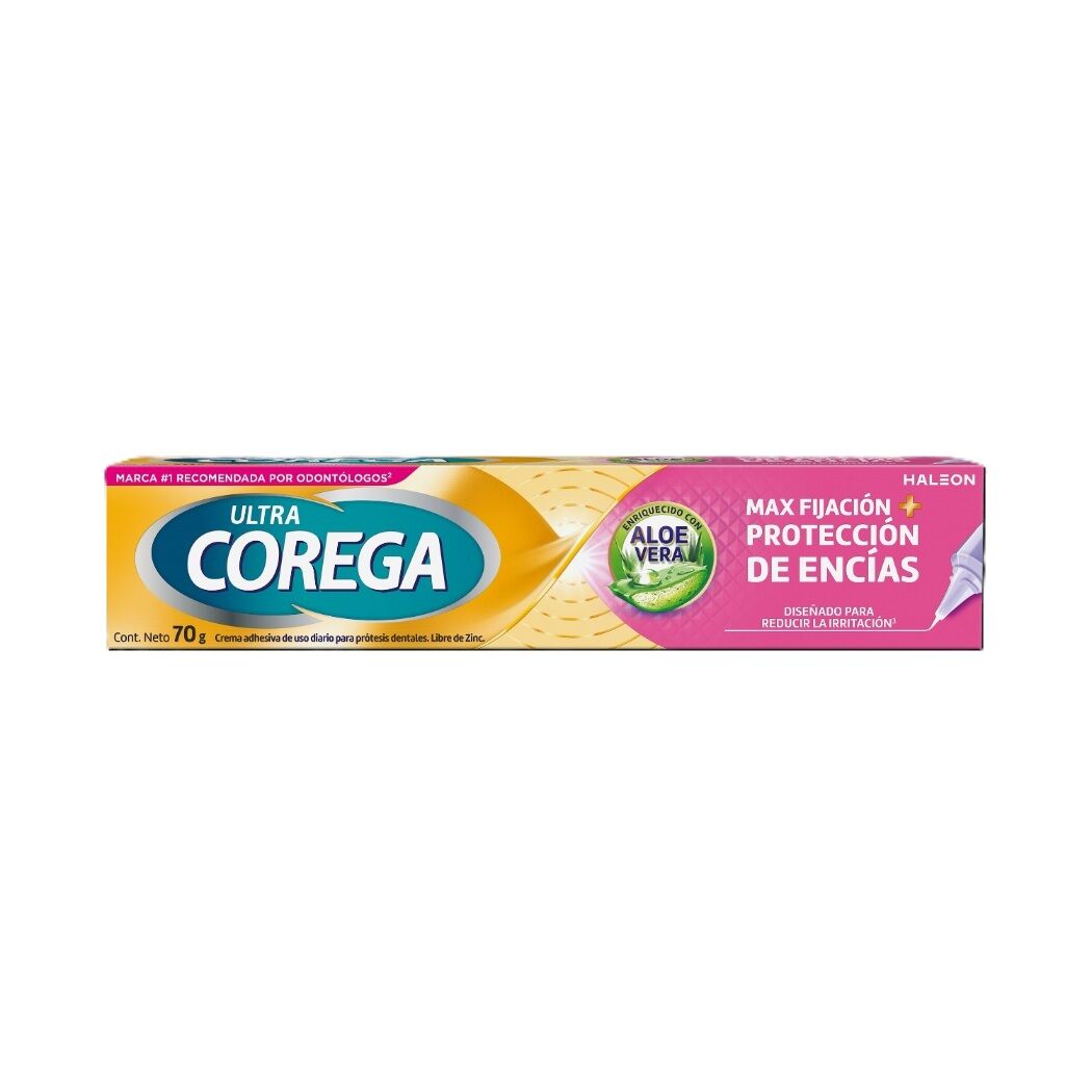 Corega Max Fijación + Protección de Encías 70g