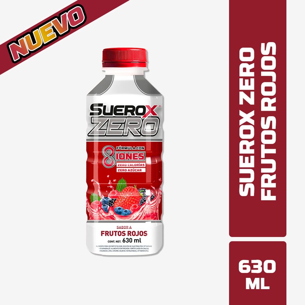 Suerox Zero Frutos Rojos 630ml