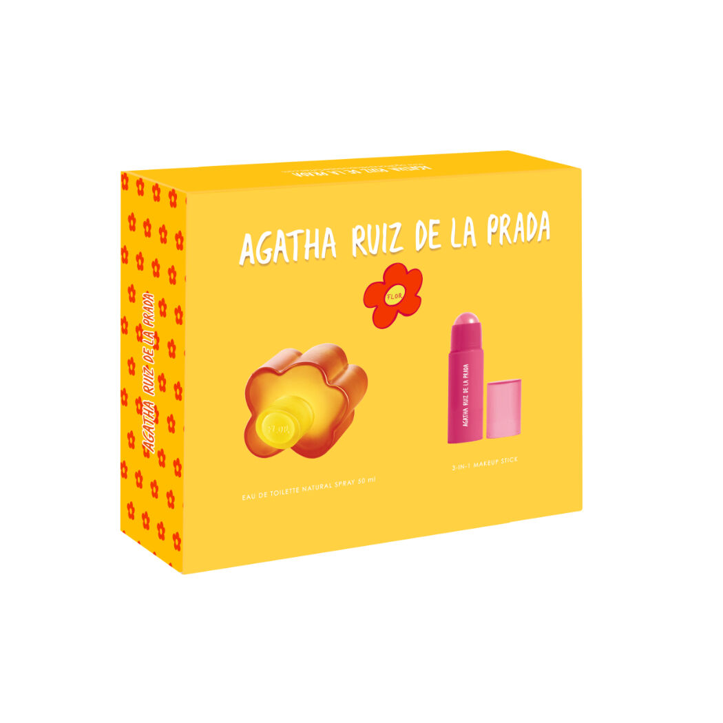 Agatha Ruiz de la Prada Flor 50ml + 3-in-1 Makeup Stick 