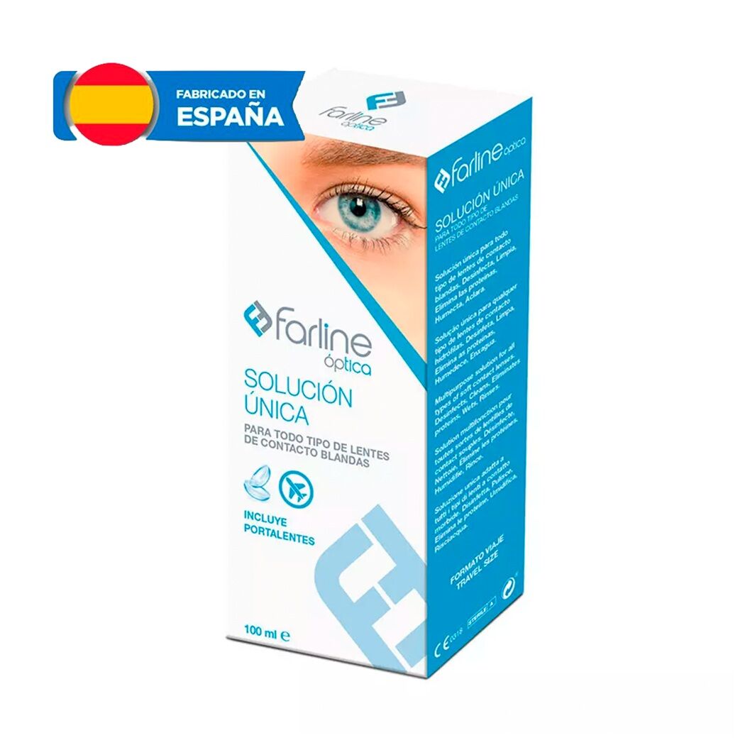 Farline Solución Única Para Lentes De Contacto 100ml