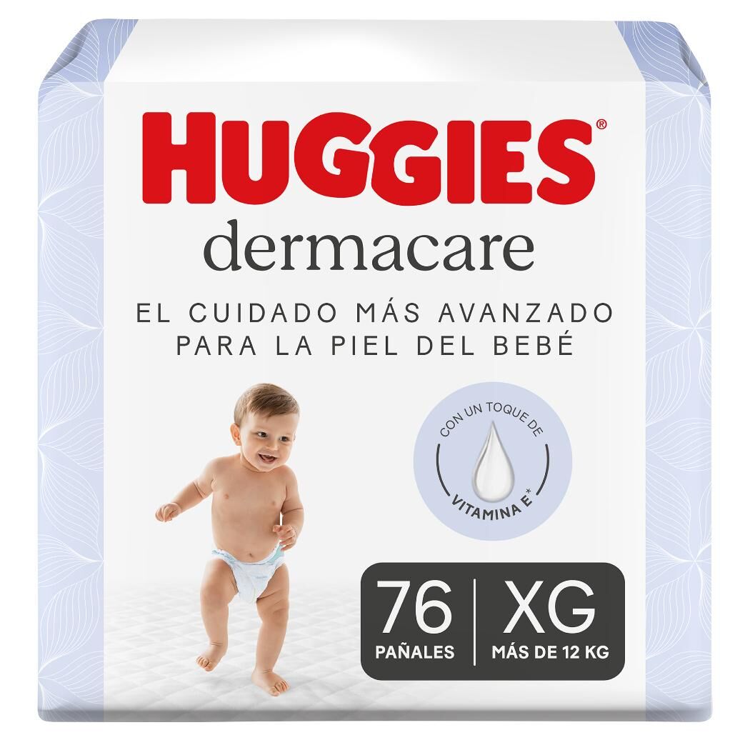 Pañales Huggies Dermacare 4 / XG 76 Unidades