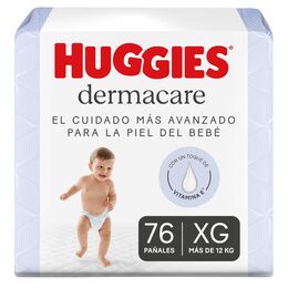 Pañales Huggies Dermacare 4 / XG 76 Unidades