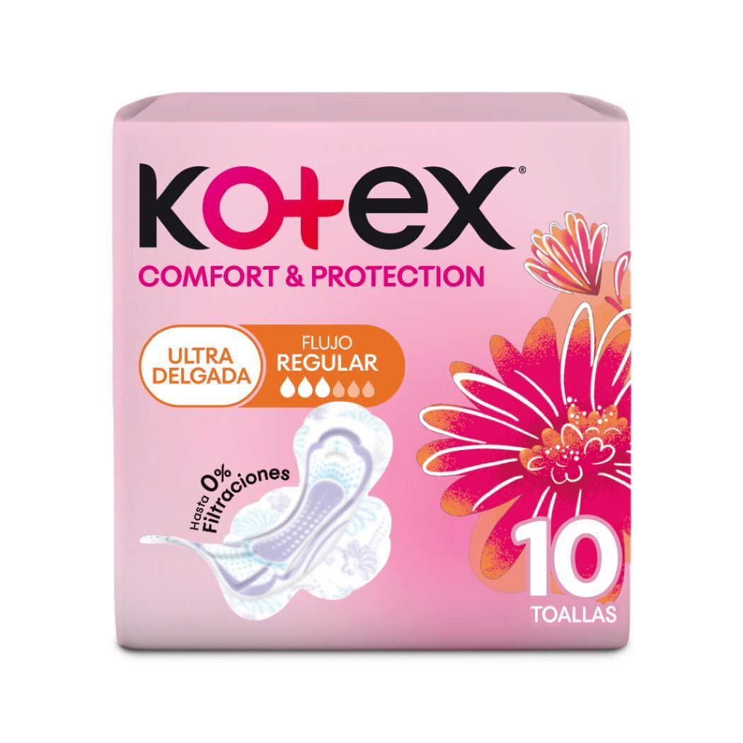 Kotex Toalla Higiénica Ultradelgada 10 Unidades