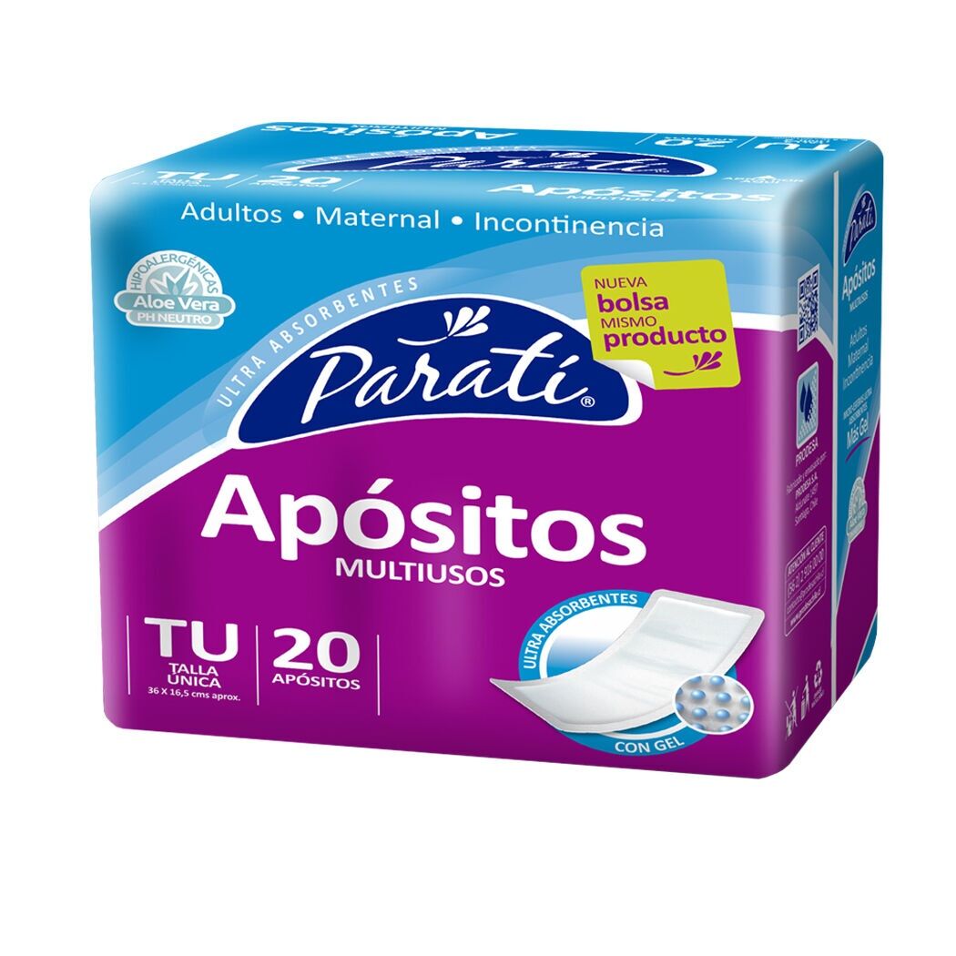 Apósitos Paratí Unitalla 20 Unidades