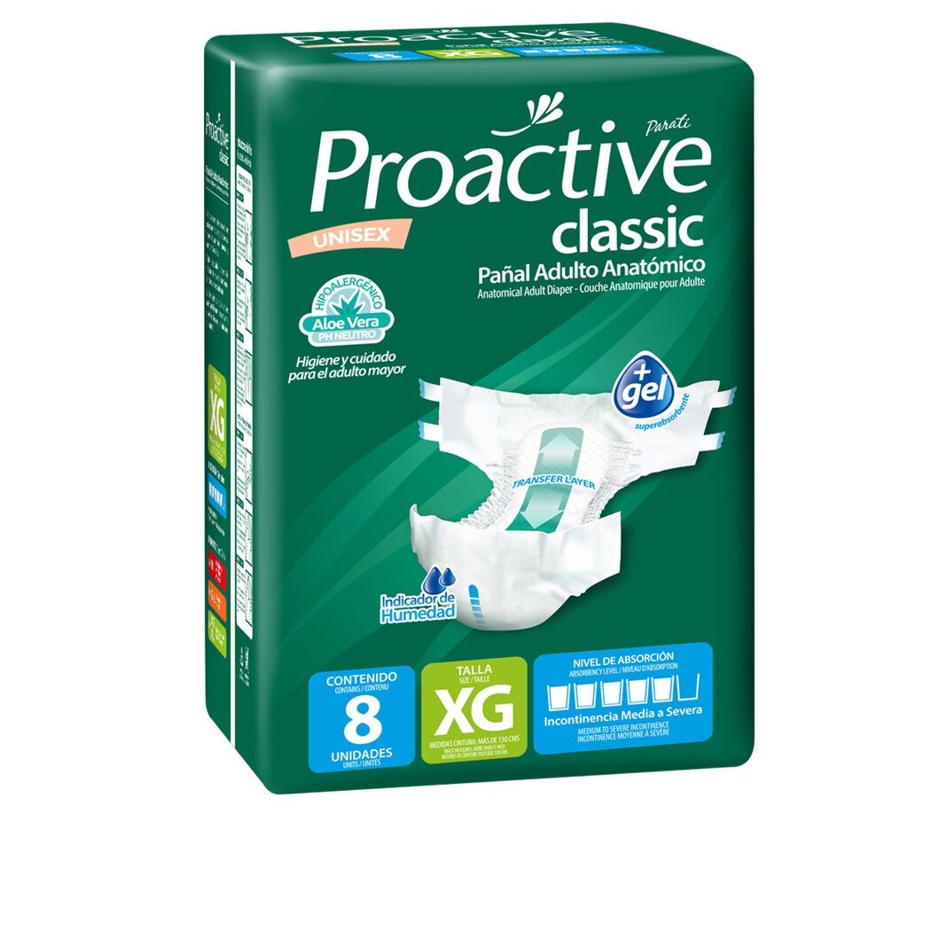 Pañales Adulto Proactive XG 8 Unidades
