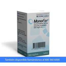 Monofer Hierro 500mg/5ml Solución Inyectable 1 Frasco-Ampolla