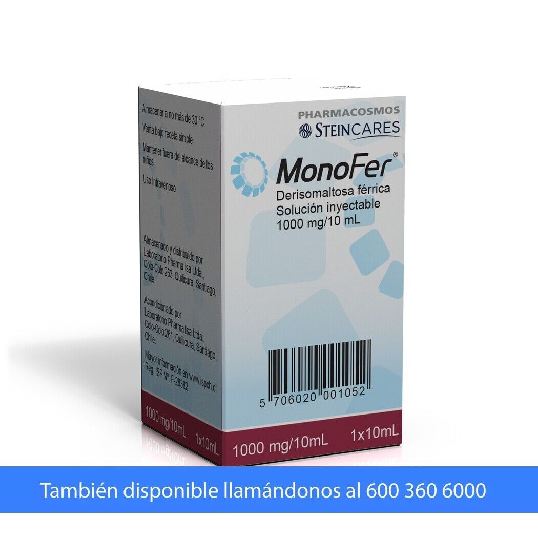 Monofer Hierro 1000mg/10ml Solución Inyectable 1 Frasco-Ampolla