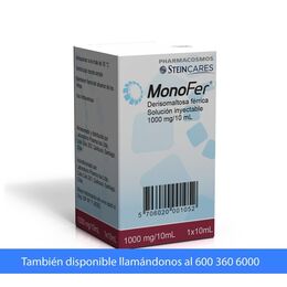 Monofer Hierro 1000mg/10ml Solución Inyectable 1 Frasco-Ampolla