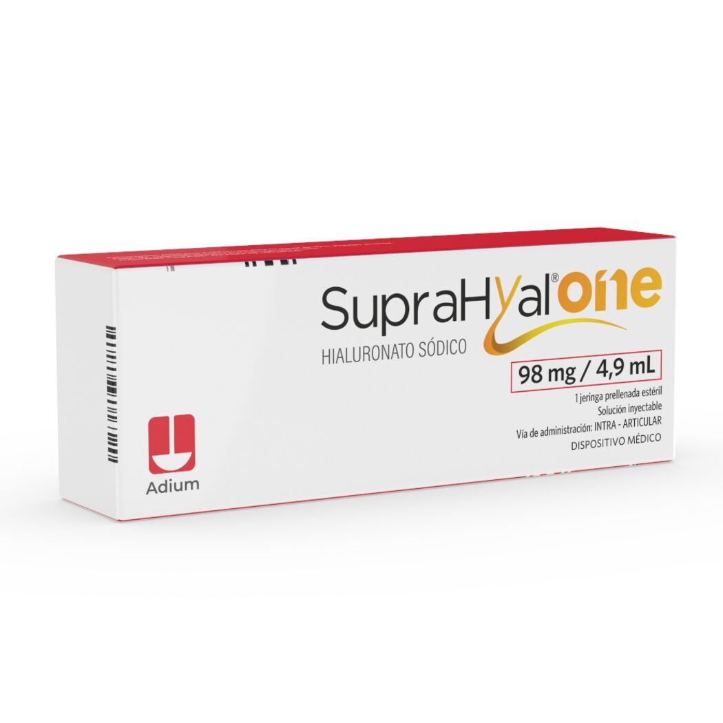 Suprahyal One 98mg/4.9ml Hialuronato Sódico Inyectable 1 Jeringa Prellenada
