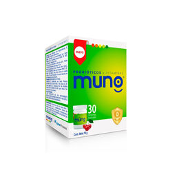 Muno Probióticos Multivitamínico Vitaminas 30 Comprimidos Masticables