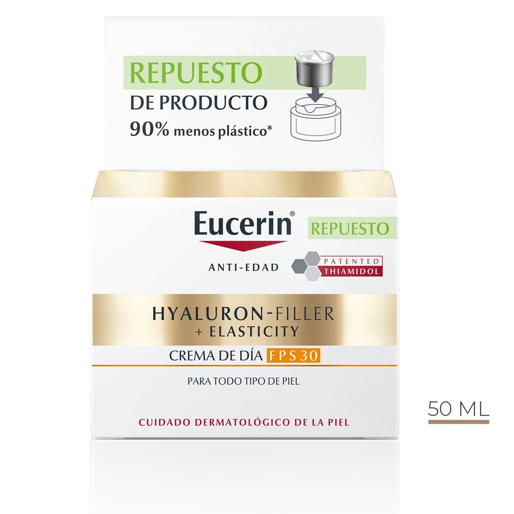 EUCERIN Repuesto Refill Crema Hyaluron-Filler + Elasticity Día FPS30 50ml