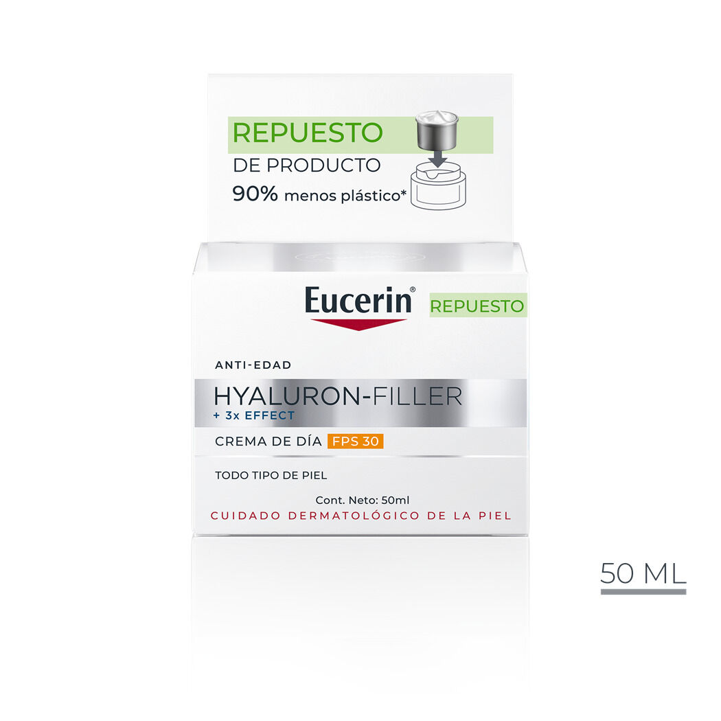 EUCERIN Repuesto Refill Crema Hyaluron-Filler + 3x Effect Día FPS30 50ml