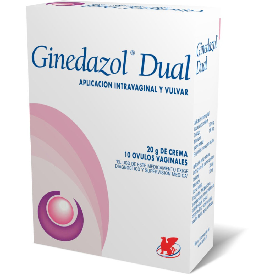 Ginedazol Dual Crema Vaginal 20g + 10 Óvulos