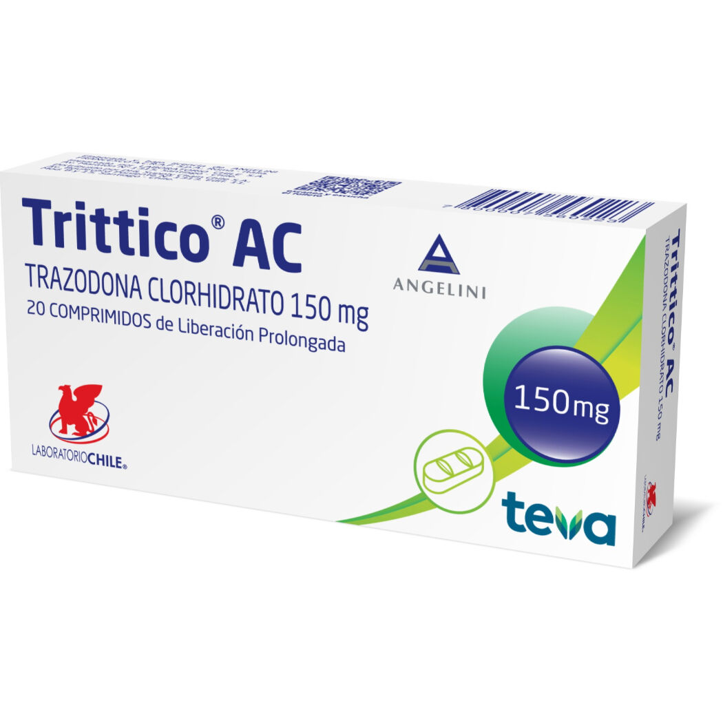 Trittico AC Trazodona 150mg 20 Comprimidos Prolongadados