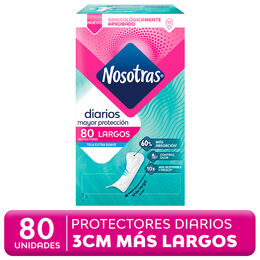 Protectores Diarios Nosotras Largos 80 Unidades