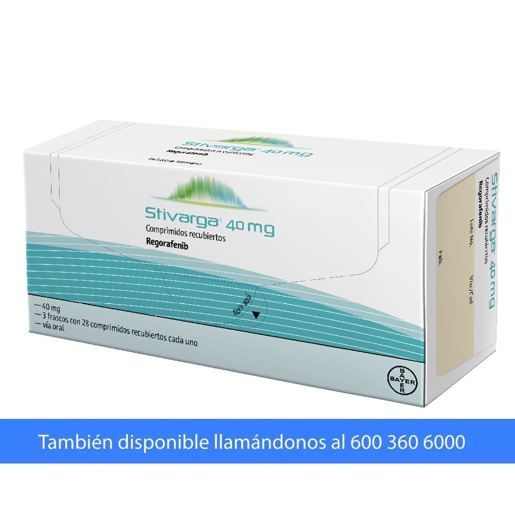 Stivarga Regorafenib 40mg 28 Comprimidos Recubiertos