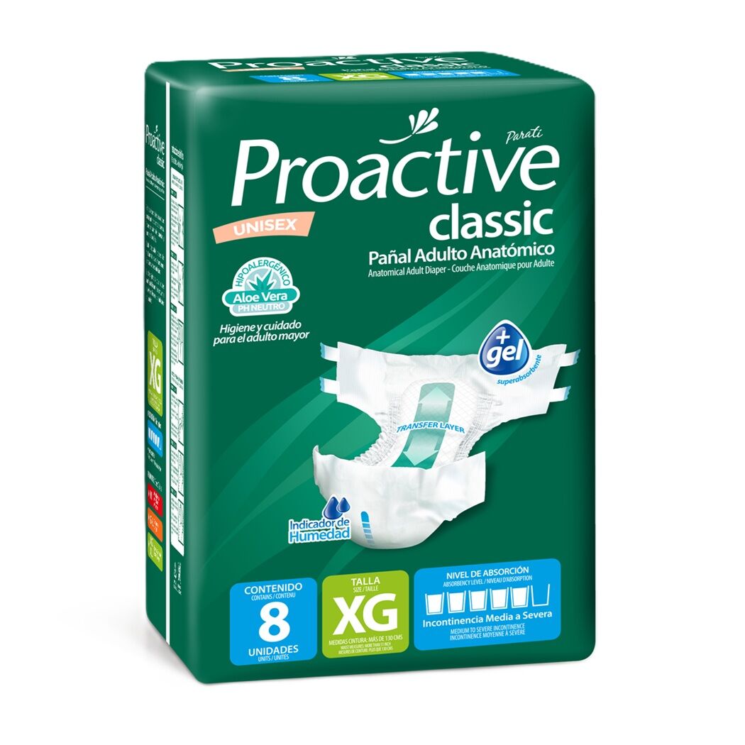 Pañales Adulto Proactive G 8 Unidades