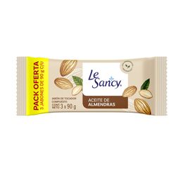 Le-sancy-jabon-barra-aceite-almendras-3x90g