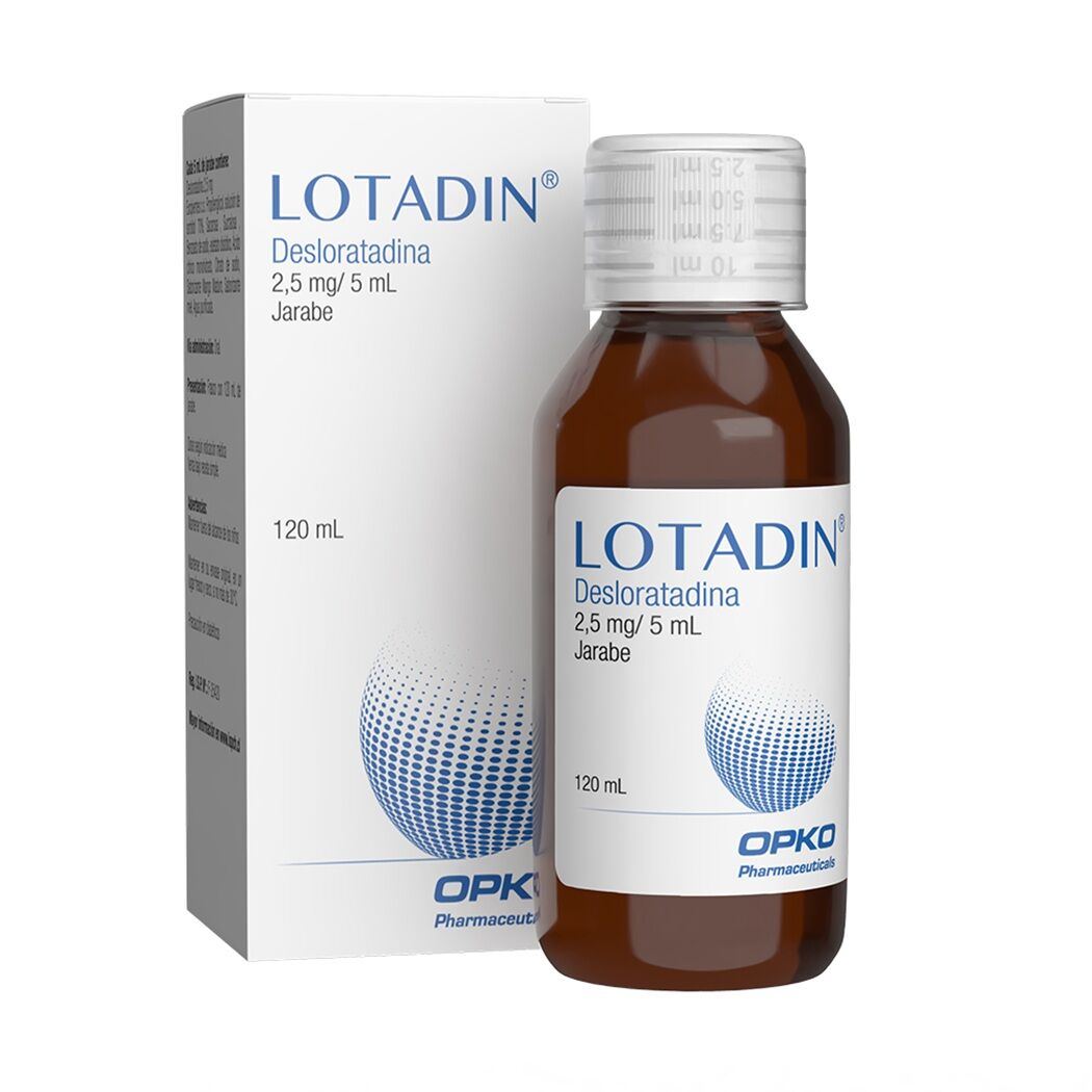 Lotadin Desloratadina 2.5mg/5ml Jarabe 120ml