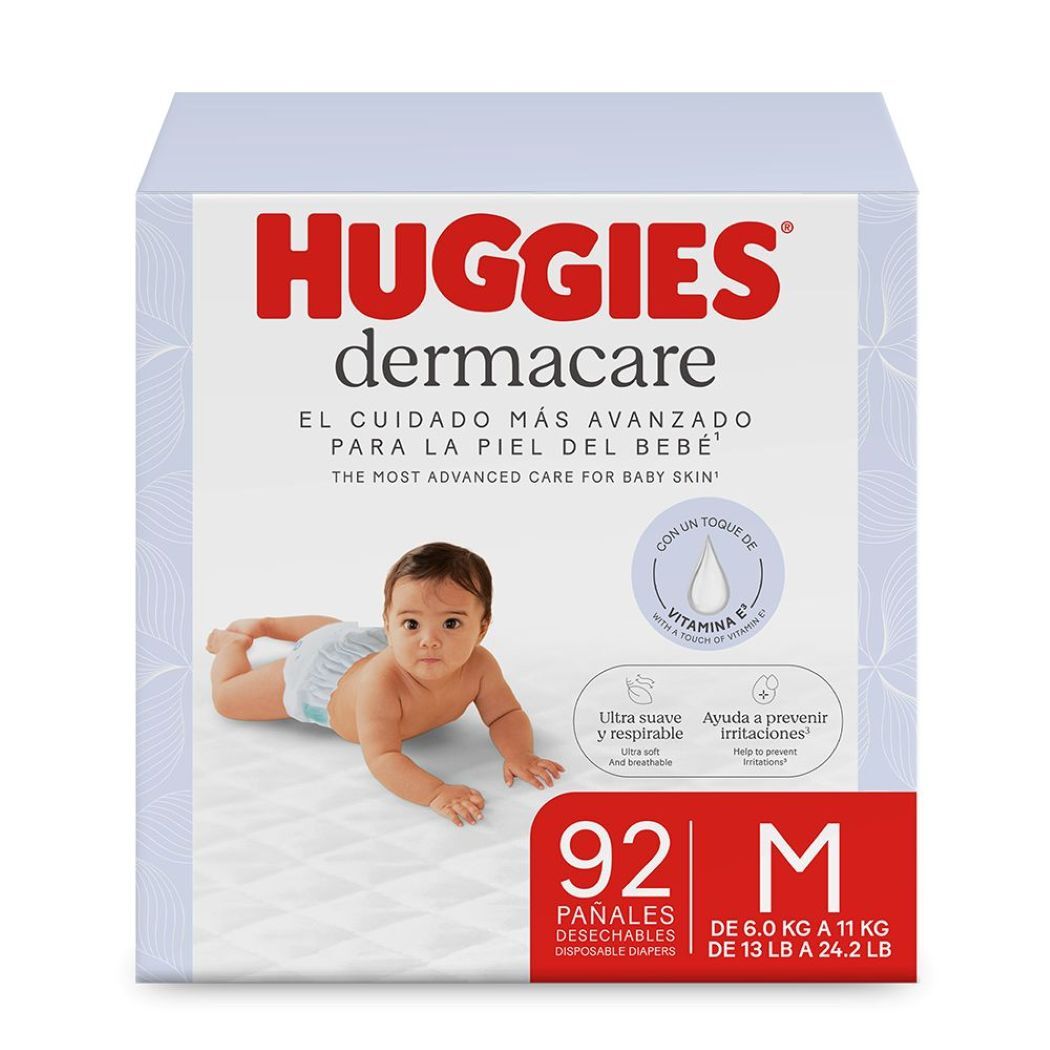 Huggies Dermacare M 92 Unidades