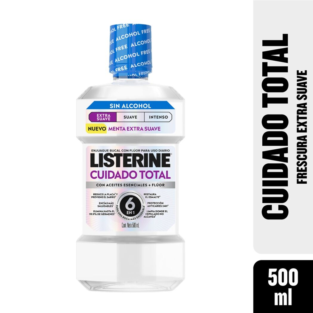 Listerine Cuidado Total Extra Suave 500 ml