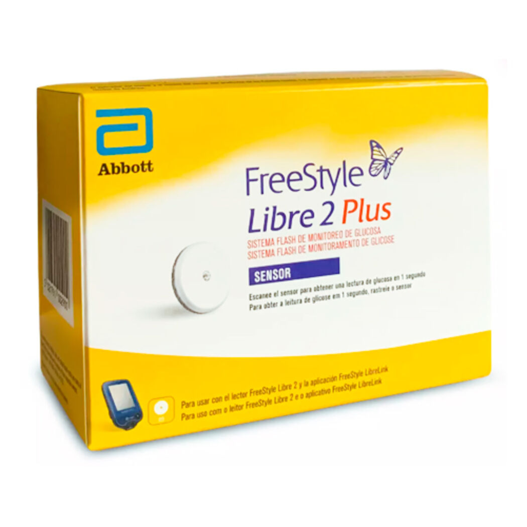 FreeStyle Libre 2 Plus Sensor Monitoreo Continuo de Glucosa