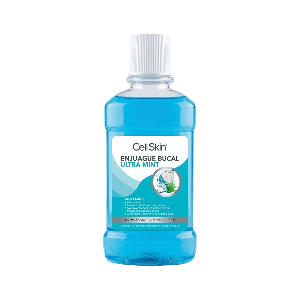 Cell Skin Enjuague Bucal Ultra Mint 250ml