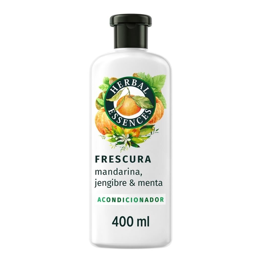 Herbal Essences Acondicionador Frescura Mandarina Menta y Jengibre 400 ml