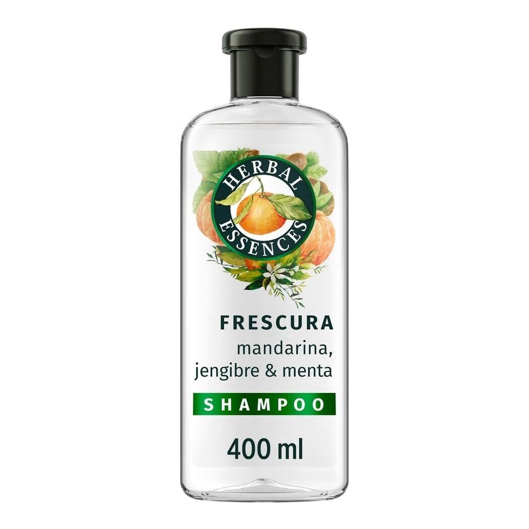 Herbal Essences Shampoo Frescura Mandarina Menta y Jengibre 400 ml