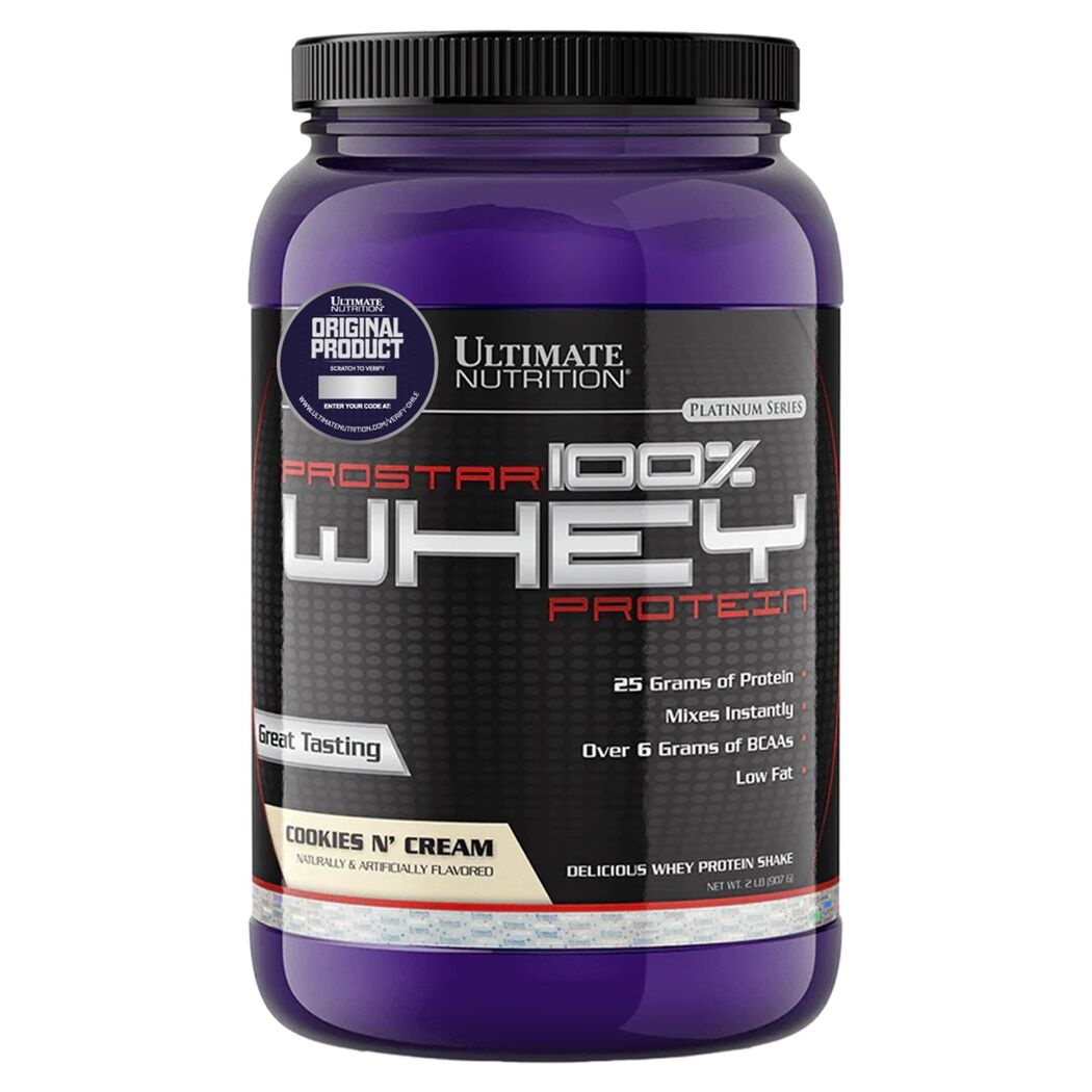 Ultimate Nutrition Prostar 100% Whey Protein 2 LB Cookies And Cream