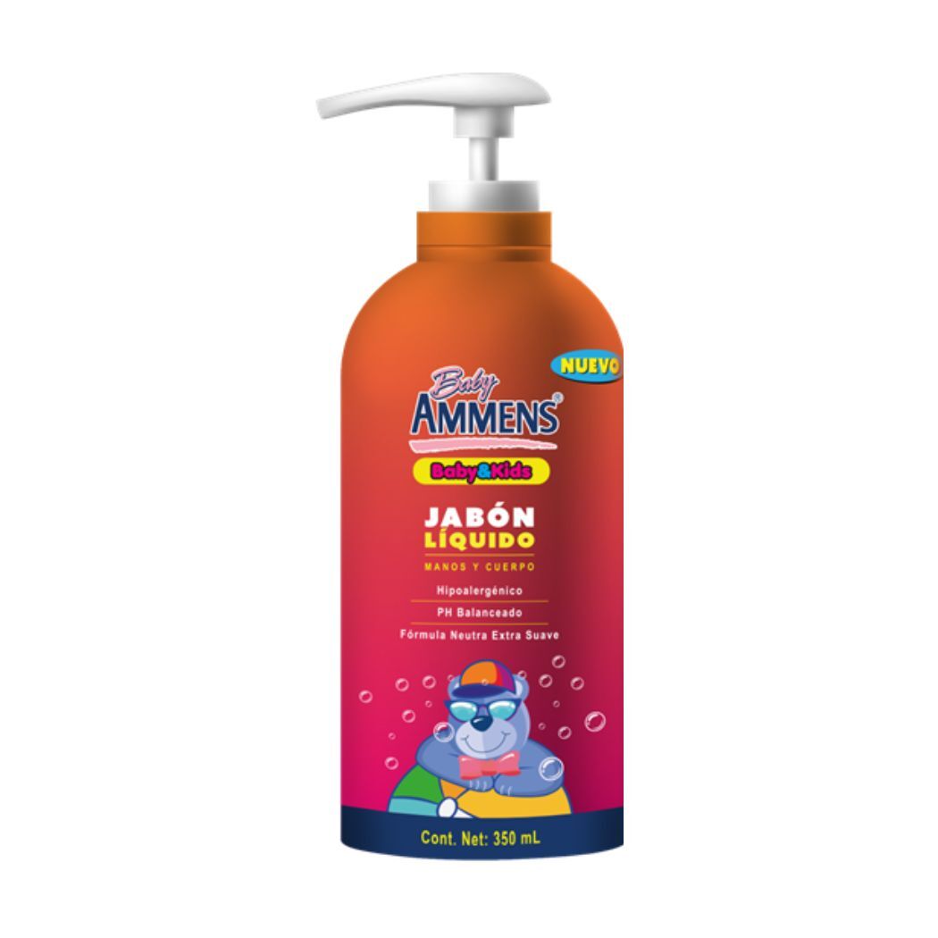 Ammens Baby Jabón Líquido Mano y Cuerpo 350 ml