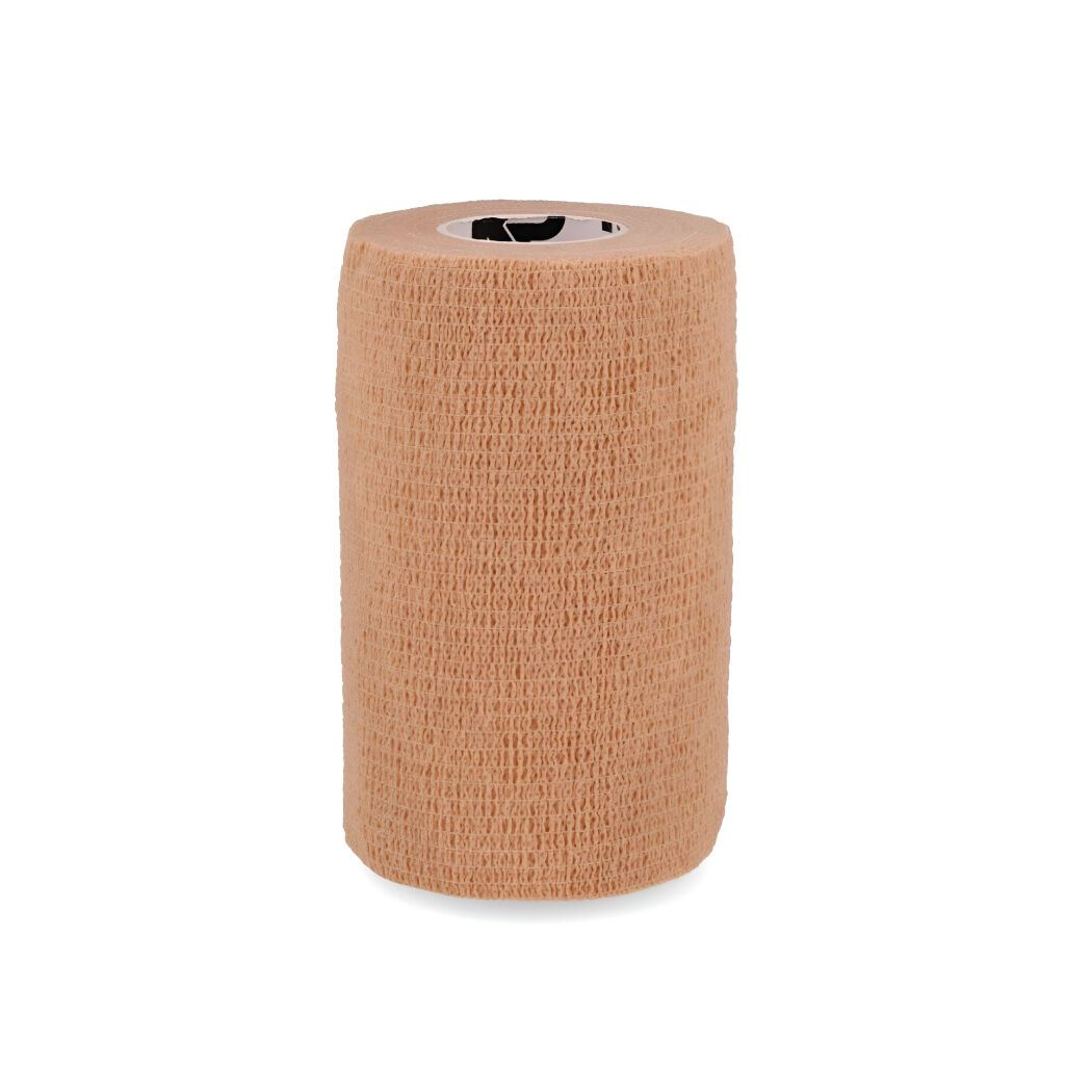 Vendaje Cohesivo Beige 10 cm * 6.9 mts – Mayor Rendimiento y Sujeción