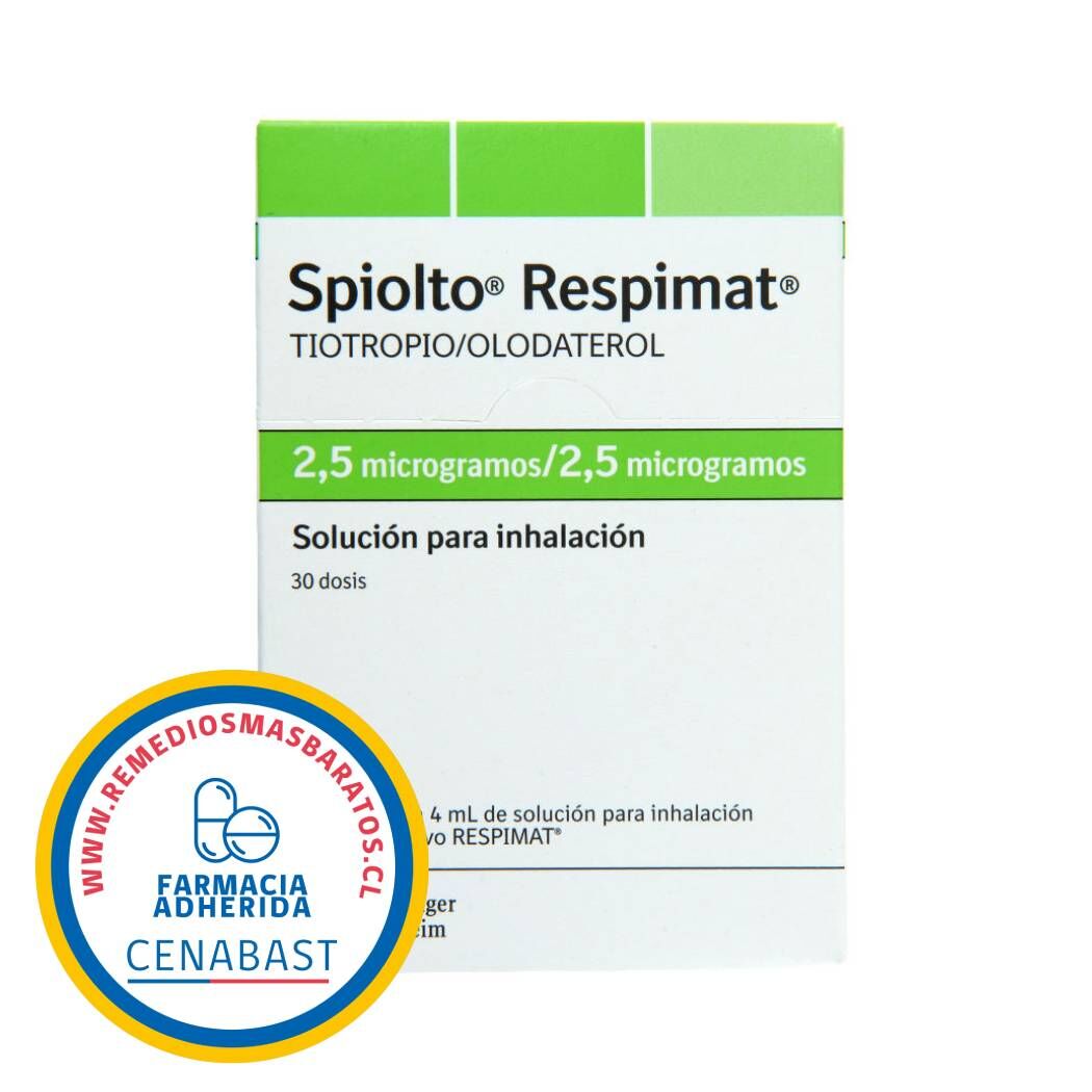 Spiolto Respimat Tiotropio / Olodaterol 2.5/2.5 Inhalación 30 Dosis