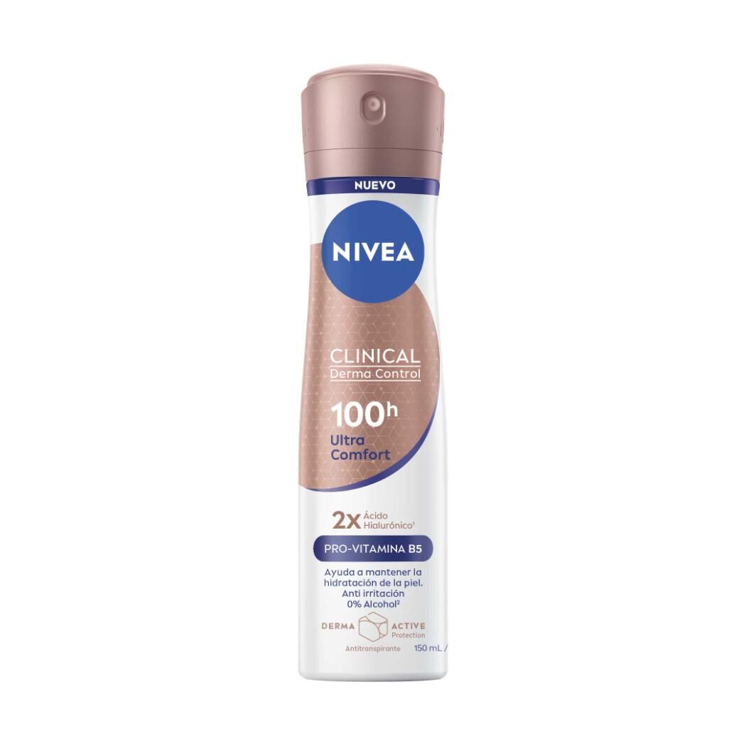 NIVEA Clinical Ultra Comfort Antitraspirante Spray Femenino 150ml