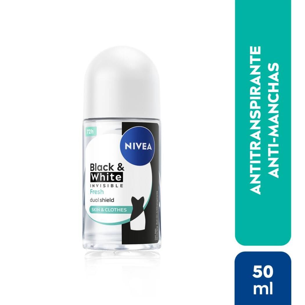 NIVEA Black & White Fresh Roll On Femenino 50ml