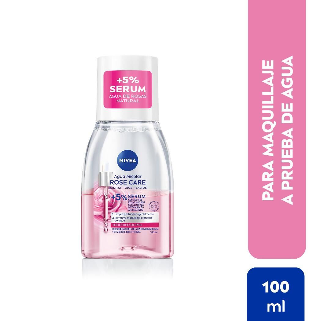 NIVEA Agua Micelar Bifásica Rose Care 100ml